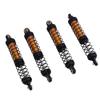 4 Pack Metal RC Car Shock Absorbers High Strength 90mm RC Car Shocks for 1 10 Scale Models with 8 Spare Springs Gold
