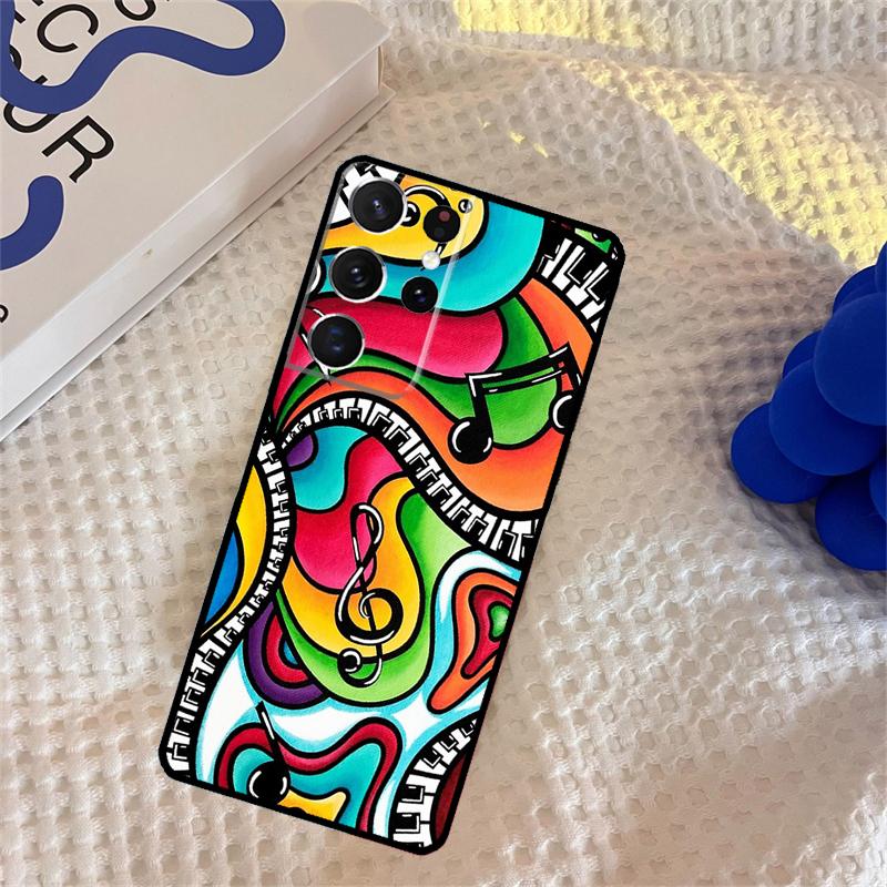 Музыкальный чехол для телефона с клавишами пианино для Samsung Galaxy S25 S24 Ultra S9 S10 S20 S22 S21 Plus S23 FE Защитная крышка
