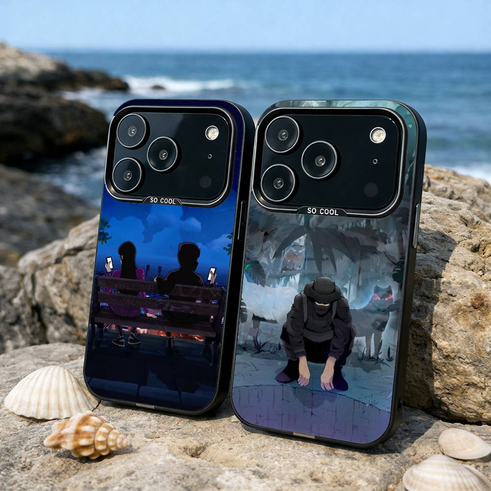 B-Beny Jr Rapper LowFlyer Phone Case For iPhone17 16 15 14 13 12 Pro Max Grey Black Matte Laser Metallic Aurora Funda
