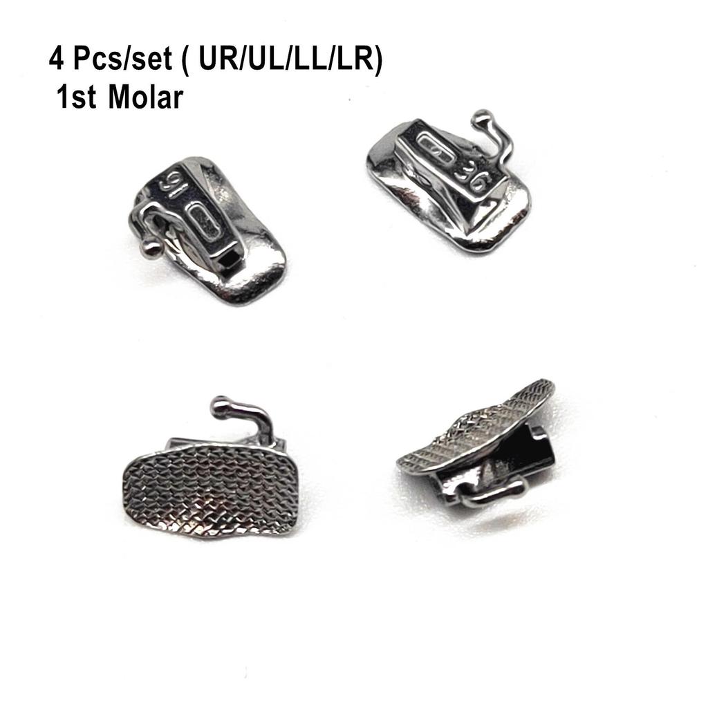 Стоматологическая ортодонтическая буккальная трубка с одним слотом Sgl Tubes MBT/ROTH 022 Неконв. тип, сетчатая основа, ортопедический материал для стоматолога