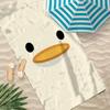 D-duck смешной мультяшный Полотенце Пляжное Быстросохнущее Мягкое Бассейн Полотенца Подарок для Путешествий Спортзал Душ Кемпинг спорт