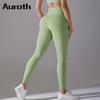 Леггинсы для йоги Auroth Candy Color, женские, с высокой талией, для спортзала, эластичные, с эффектом пуш-ап, для фитнеса