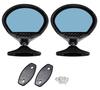 Sebring Retro Motorcycle Side Mirrors with Blue Set of Left and Classic Suitable for Classic Cars Such As Rover Italian Classic and Historic Durable