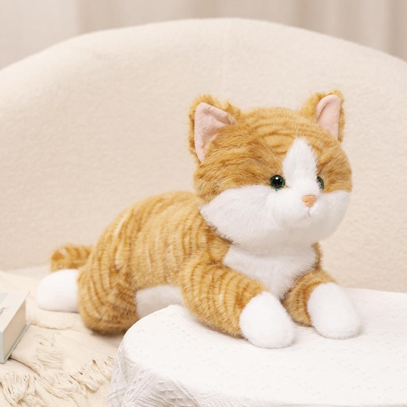 Adorable Plush Cat Toy Realistic Cute Kitten Doll For Companionship And Gifts