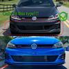 TCR Style Car Front Bumper Lip Diffuser BodyKits Spoiler Splitter For VW Golf MK 7.5 GTI 2017-2020 Gloss Black Bodykits Tuning