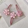 Hair Accessories Flower Hair Clip Sakura Sweet Barrettes Lovely Flower Hair Claw  Women