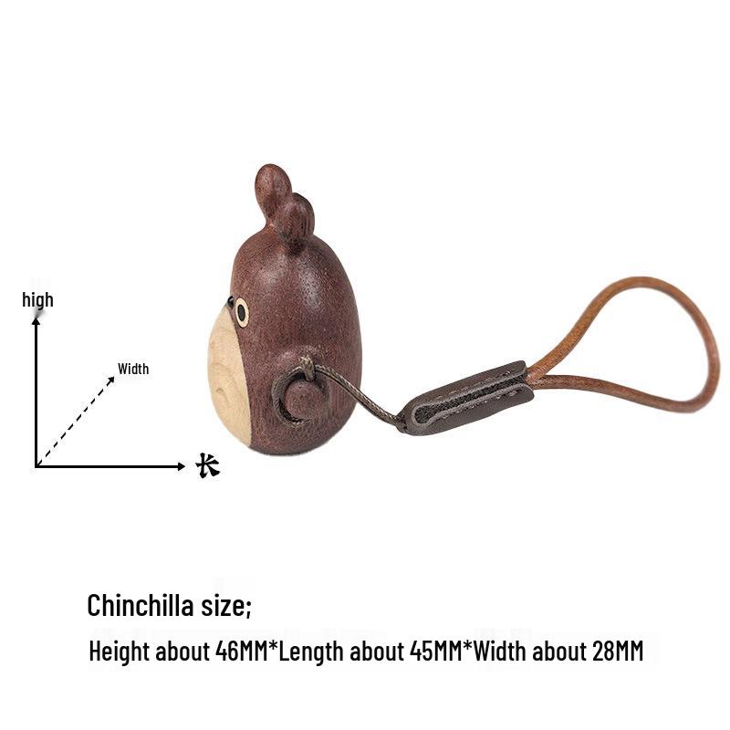 Деревянный брелок-шарм с медведем и кошкой - Милое украшение Безликий для сумок и телефонов