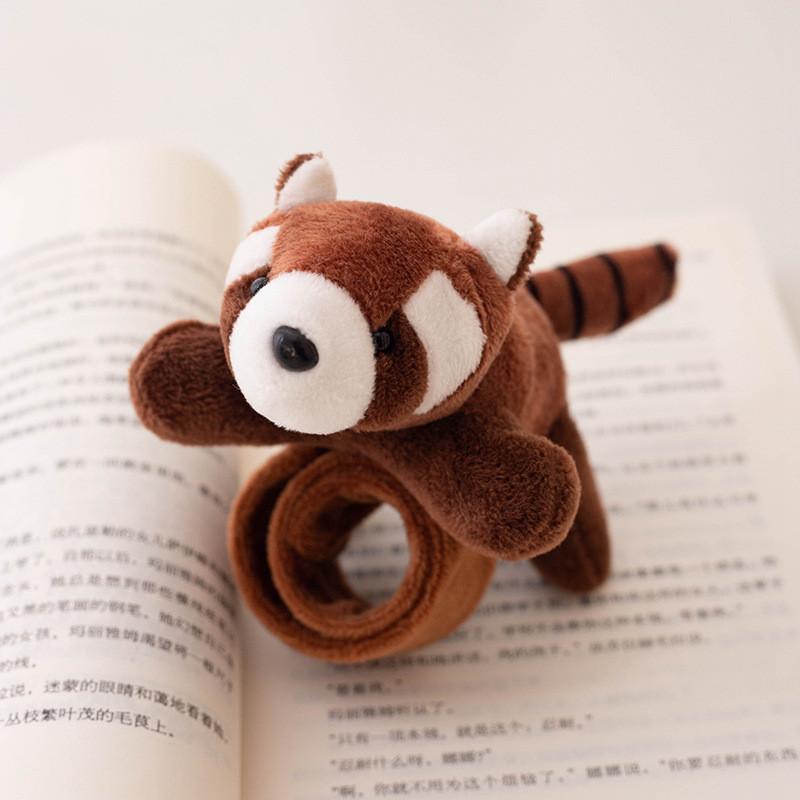 Очаровательная плюшевая погремушка на запястье в виде панды, милый брелок в виде енота, магнит на холодильник