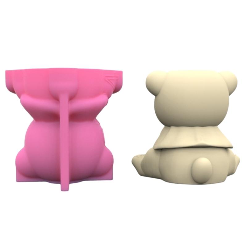 Little Bear Shaped Mold Succulent Flower S Mould Silicone Molds Animal Mould for Enthusiasts