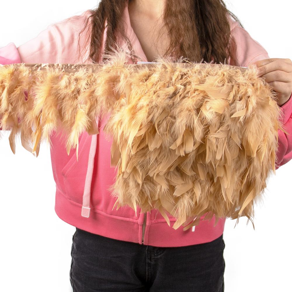 Разноцветная натуральная отделка из перьев индейки, лента из перьев марабу, украшение для свадебного платья, юбки, шитье, рукоделие 10-15 см