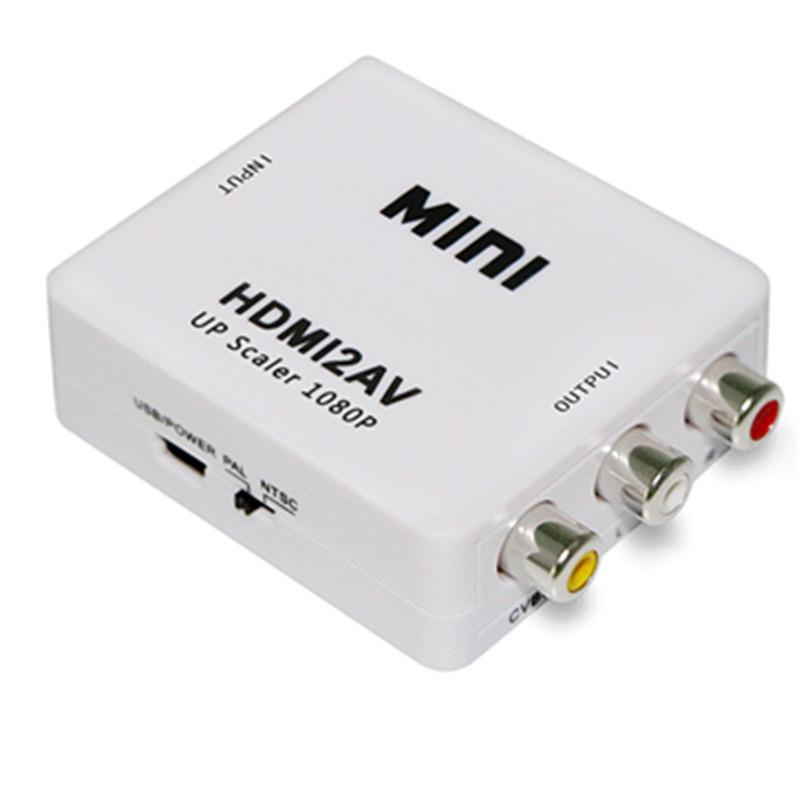 Мини HDMI к AV HD Адаптер - Конвертер HDMI2AV RCA