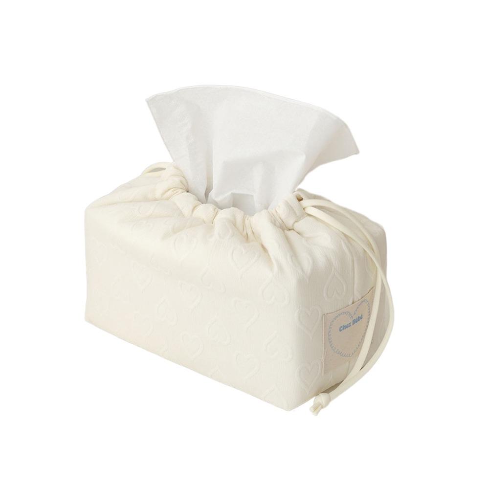 Heart-shape Pattern Cotton Napkin Holder Large Capacity Car Paper Boxes  Bedroom