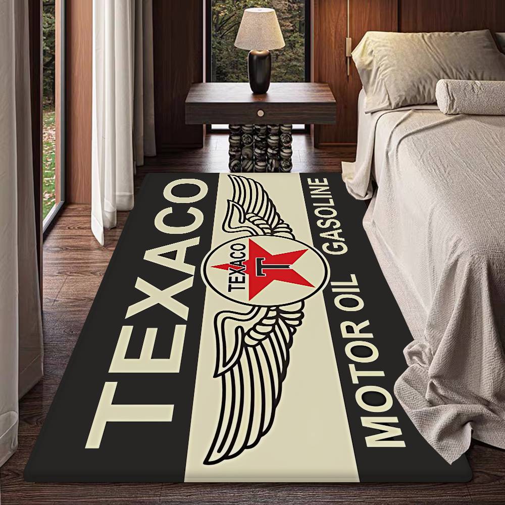 Винтажный знак Texaco Коврик для входной двери Моющийся Нескользящий Коврик для гостиной, зоны дивана и кресел Кухня Коврик «Добро пожаловать»