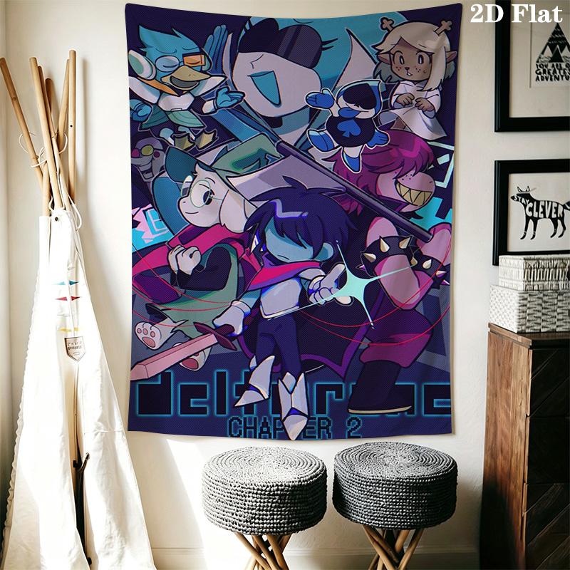 Гобелен с узором Deltarune для домашнего декора, Настенное панно, Декоративная ткань для стены RV. MGT0918041