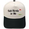 Talk Birdie to Me Truck Driver Hat Embroidery Color Matching Baseball Cap Men's and Women's Outdoor Sports