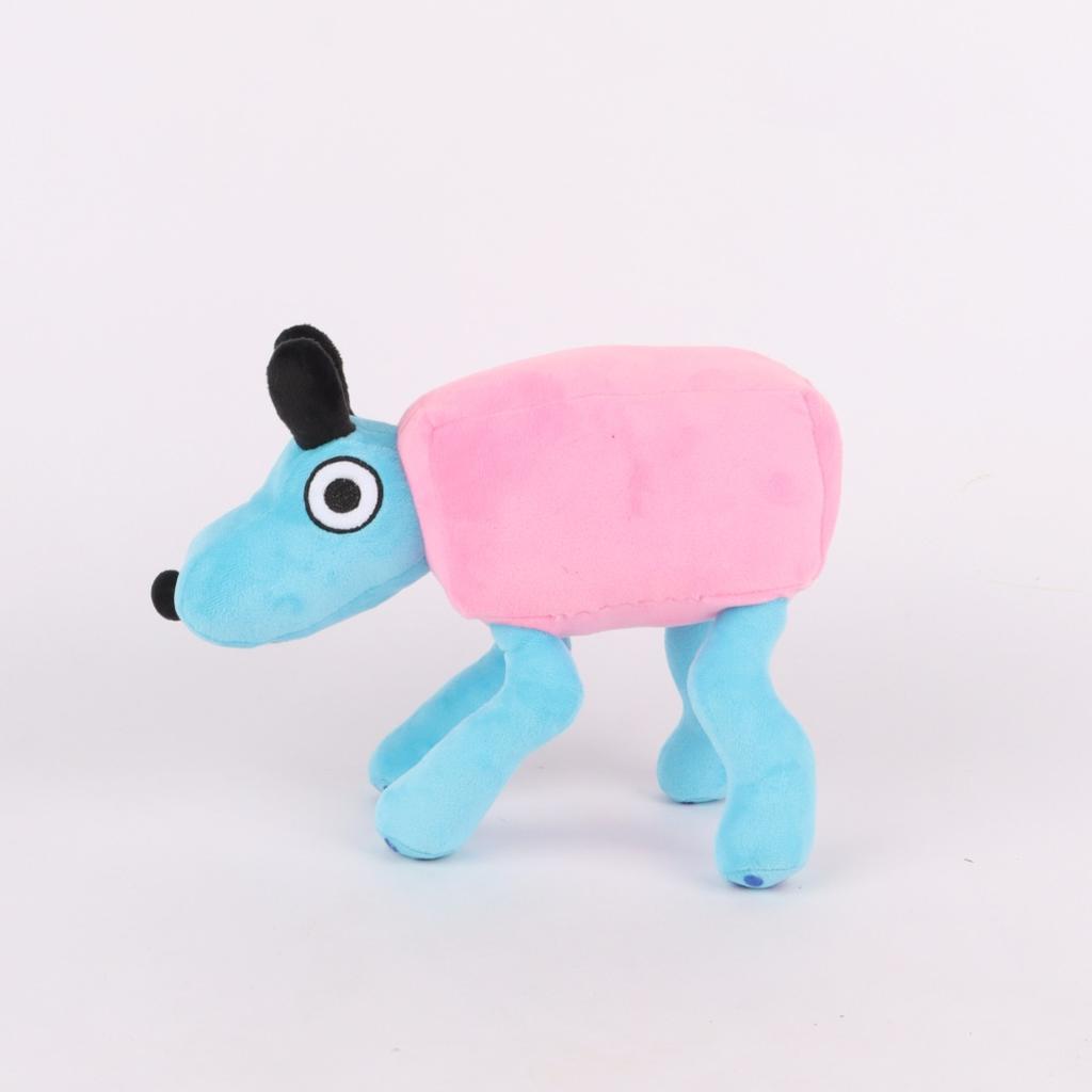 Wobbledog плюшевая качающаяся собака стоячая позиция розовая синяя собака игровая периферийная плюшевая кукла