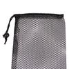 Черная прочная нейлоновая сетчатая сумка на шнурке для хранения, многоцелевой мешок для дома, путешествий, активного отдыха, белья, вещей