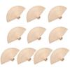 1/10/20Pcs Wooden Folding Fan Hollow Portable Fan Summer Hand Held Ribs Wedding Desktop Decoration