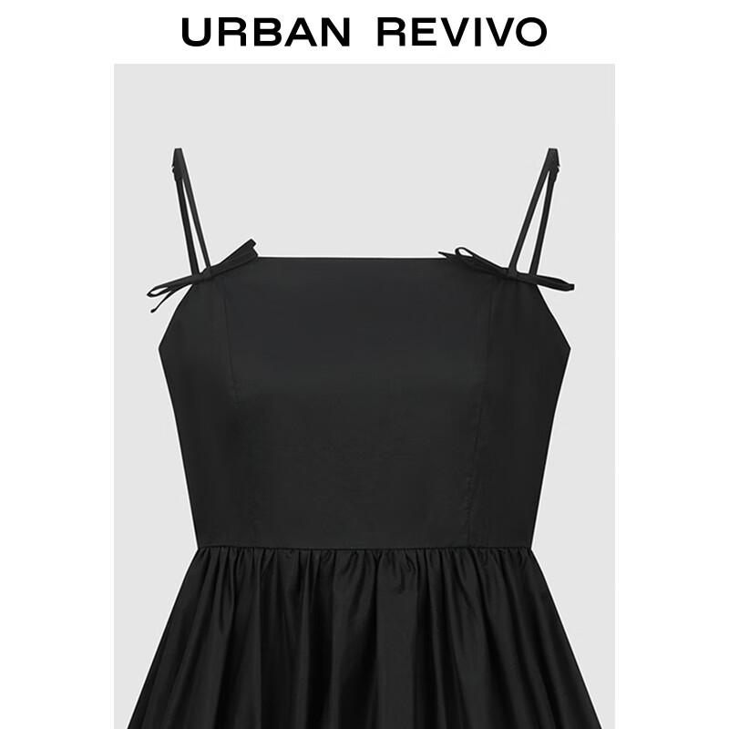 Женское повседневное платье на бретелях с бантом и тюльпановым подолом