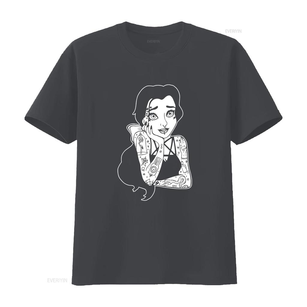 Belle Beauty Cool 80s T Shirt vintage Washed Unisex Stretched Comfortable Versatile Soft Top For Everyday Wear Breathable