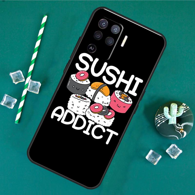 Sushi Case For Oppo A80 A40 A60 A16 A76 A96 A91 A15 A17 A74 A94 A54 A57S A18 A38 A58 A78 A98 Cover