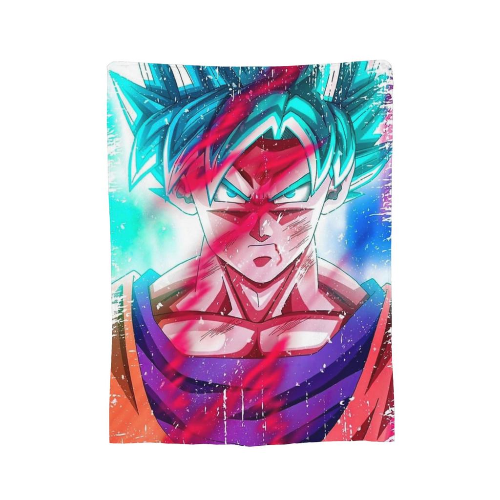 Пледы с символами DBZ Флис Весна/Осень Портативные Теплые Пледы для Дивана Путешествий Плюшевое Тонкое Одеяло