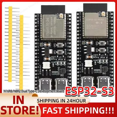 ESP32-S3 N16R8 N8R2 Двухпортовая Type-C Плата разработки CORE WROOM-1-N16R8 ESP32-S3-DevK 2.4G Wifi Модуль Плата расширения для Arduino