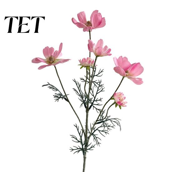 Maintenance Free Flowers Artificial Cosmos Flowers, Long Stem Faux Fake Realistic for Dining Table Centerpieces, Wedding Arrangement, Photography