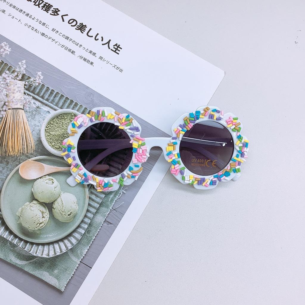 New Version Of Fashion Sunglasses Children'S Diy Flower Shape Baby Sunglasses Children'S Glasses