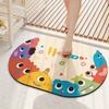 Bathroom Floor Mat, Soft Diatomaceous Earth, Strong Water-Absorbing Mat, Non-Slip Entrance Door Mat, Doorway Carpet, Toilet Foot Mat