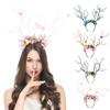 Flower Crown Hair Wreath Deer Antlers Headbands Reindeer Headdress Floral Headwears Holiday Wedding Photo Props