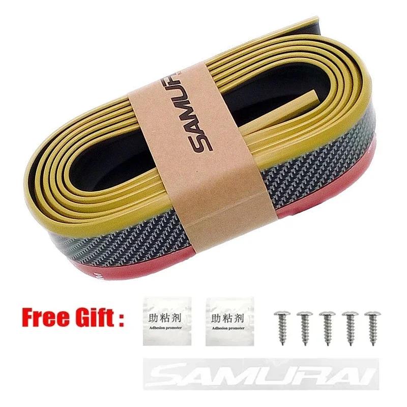 Универсальный протектор переднего бампера из углеродного волокна, устойчивый к царапинам и столкновениям, простая установка винтов, первоклассный вид для автомобильных инструментов