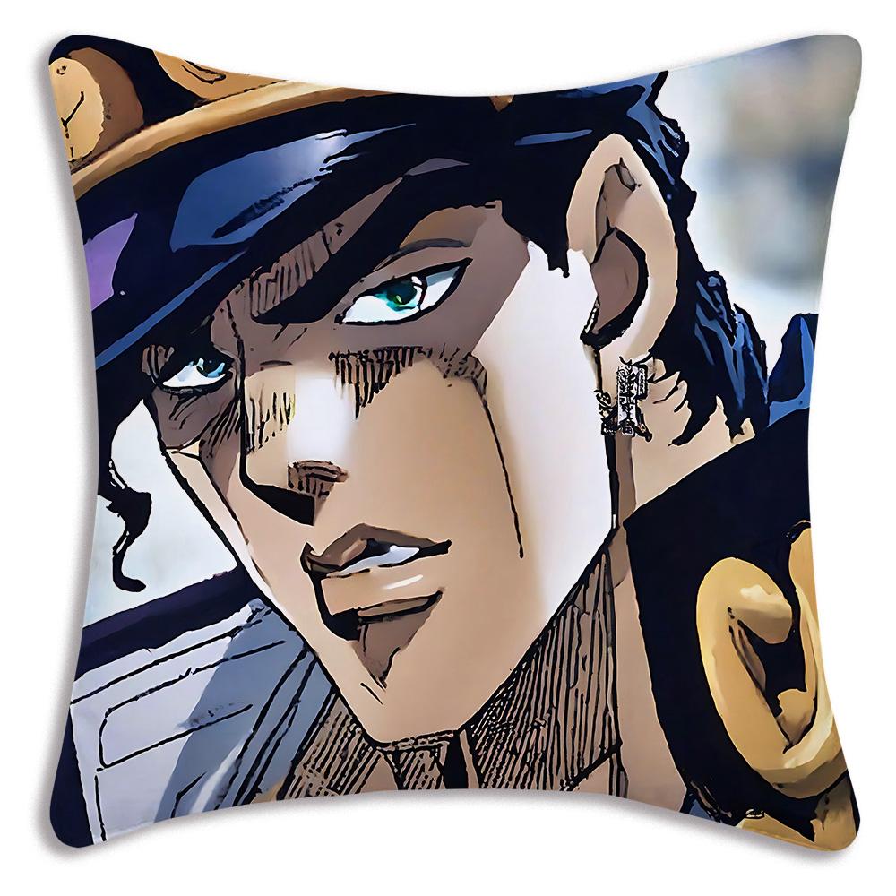 Милые наволочки JoJo's Bizarre A-Adventure Мультяшные Декоративные для Дивана Дома Двусторонняя Печать Короткий Плюш Милая Наволочка