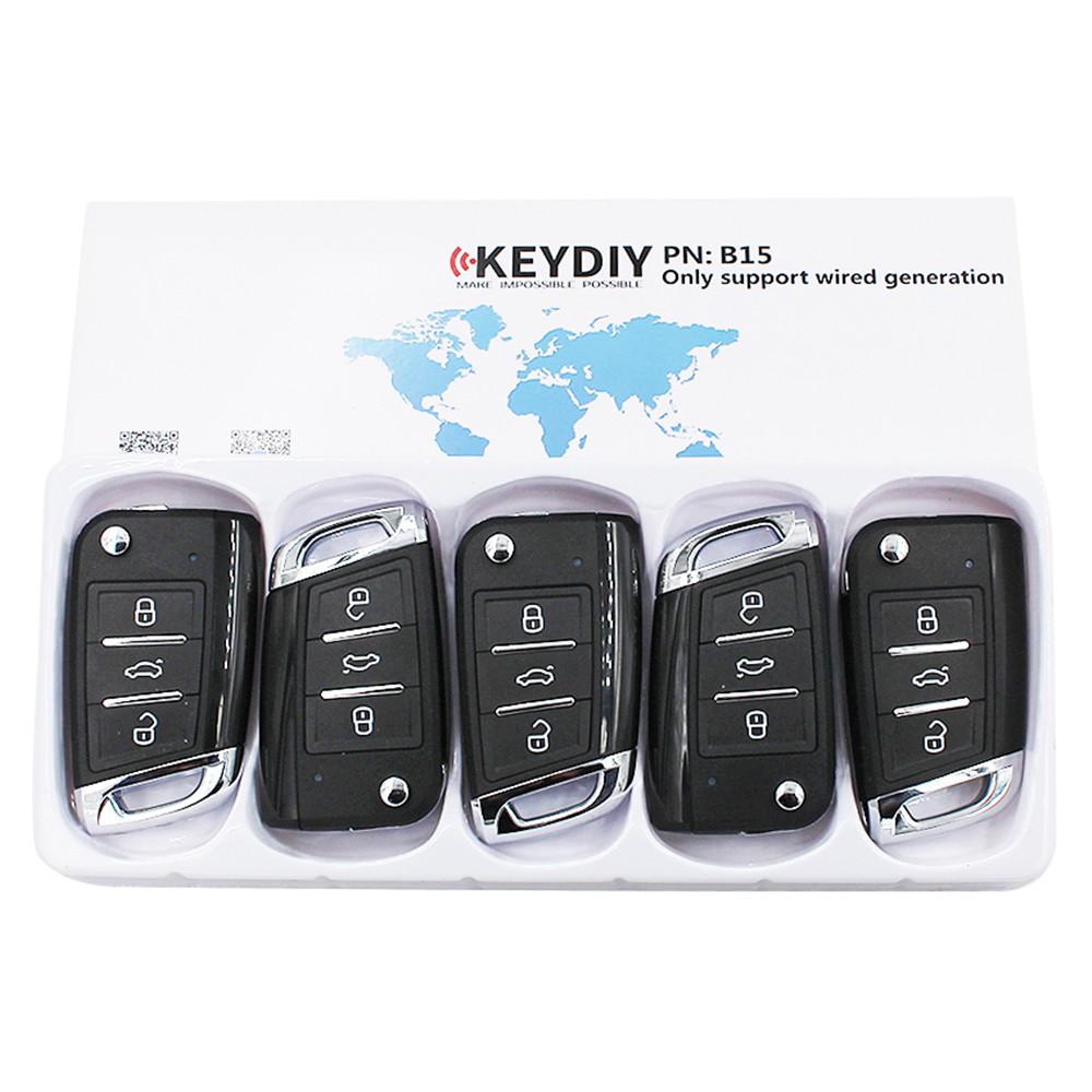 KEYDIY B15 Серия B 3-кнопочный Универсальный KD Пульт Дистанционного Управления Автомобильный Ключ для KD900+ URG200 KD-X2 Мини Инструменты в стиле MQB 5 шт./Лот