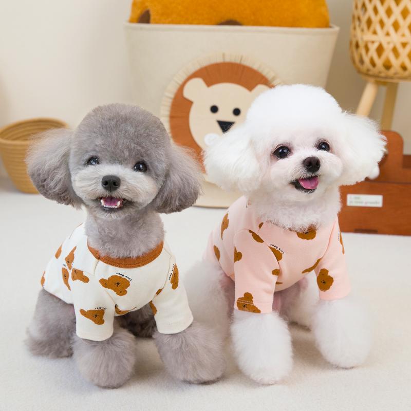 Домашняя собака осень/зима базовое пальто для медведя осень/зима маленькая собака домашняя одежда толстовка с капюшоном для собак осенняя базовая одежда для щенков