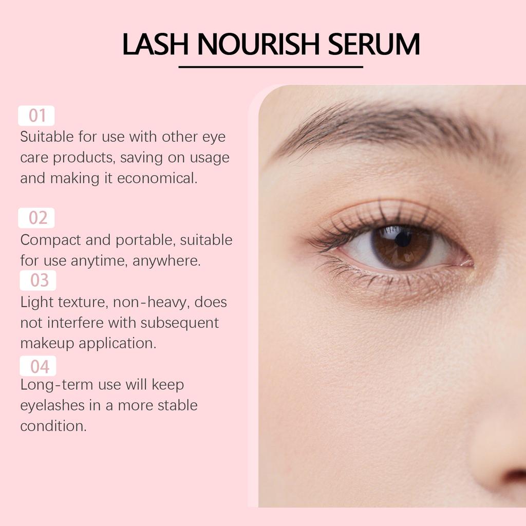 Eyelash Serum, Eyelash Serum Eyelash Growth Serum For Thickness Healthier Eyelash - For Extensions & Eyebrows Lashes  3ML