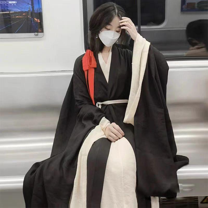 Ежедневный костюм Hanfu с длинными рукавами в китайском стиле династий Вэй и Цзинь