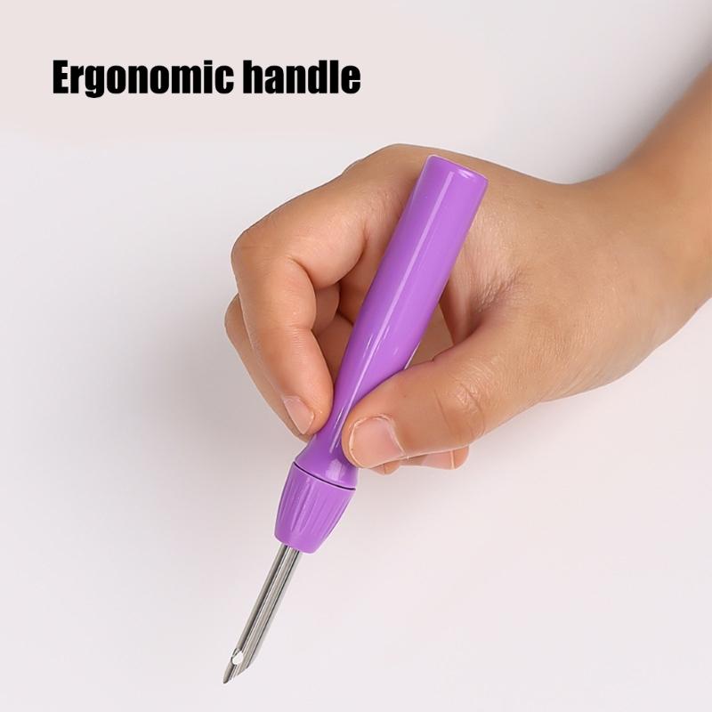 Регулируемый набор инструментов для вышивания пуансонной иглой, ручка для вышивания, наборы пуансонных игл, инструмент для рукоделия для украшения поделок