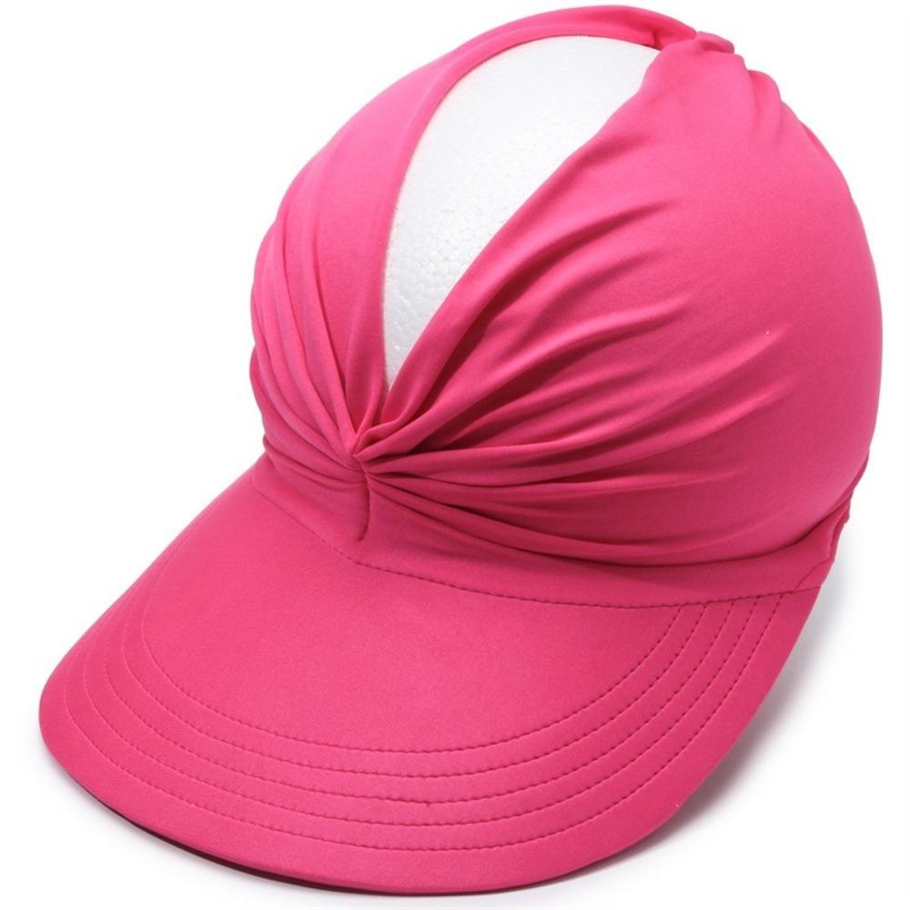 Anti-UV Women Sun Protection Hats Large Hollow Top Baseball Caps Empty Top Sun Hat For Summer