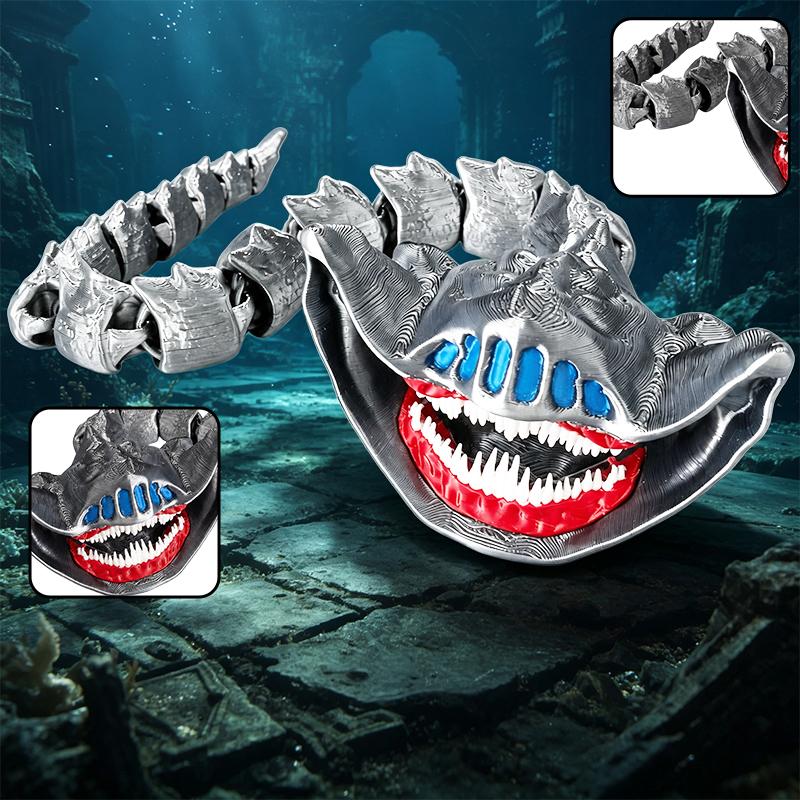 Новая 3D-печатная фигурка Морского Пожирателя Аниме Блуп Гран Маха Деадра Левиафан Модель Подвижная Глубоководный Монстр Игрушка Рождественский Подарок