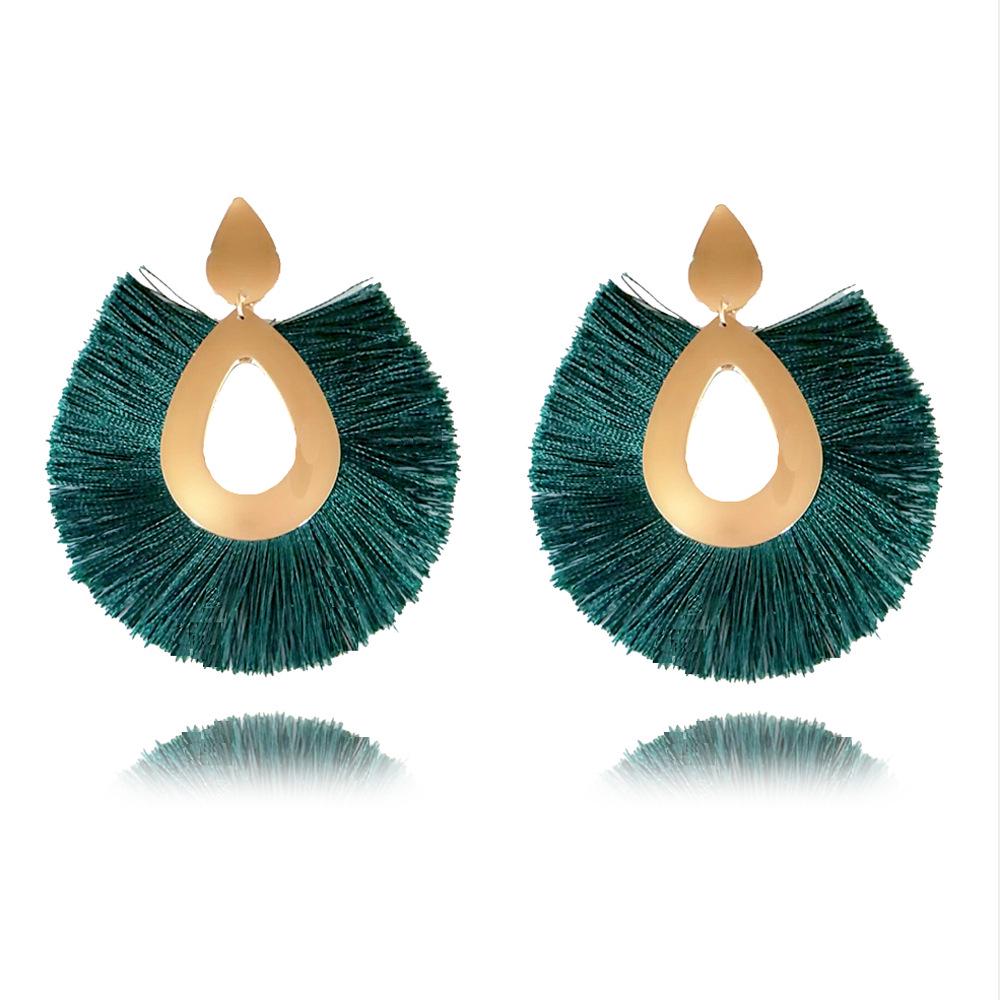 Женские серьги,,Большая богемская кисточка