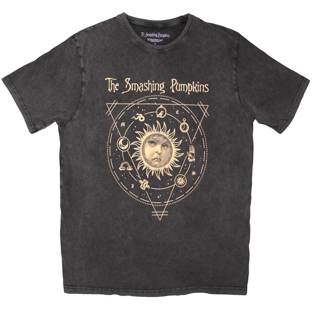 Smashing Pumpkins Celestial Sun Stone Wash T-shirt Medium Charcoal Grey