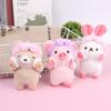Bath Rabbit Piggy Bear Soft Plush Stuffed Doll Toy Keychain Bag Pendant Kid Gift