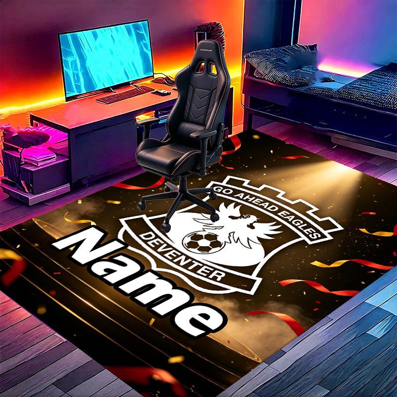 Custom Name Personalized Go Ahead Eagles Print Carpet, Versatile Home Decor Rug, for Playroom, Apartment, Balcony, Entryway, Hallway Gift