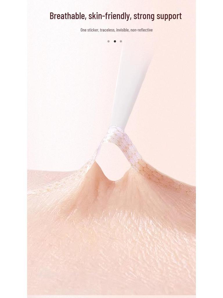 Fish Little Girl Waterproof Invisible Eyelid Lace Stickers - Long-lasting, Seamless Flesh-colored Mesh, No Glue Needed.