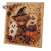 Quirky Halloween Art Projects Ghost Faux Pearl DIY Kit, Spooky 3D Bead Festive Kit Painting Crafts, Gothic Wall for Adults Beginners Creative