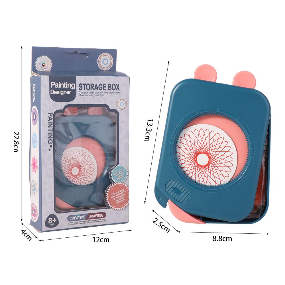 Multifunctional Drawing Art Spirograph Set Geometric Ruler Drafting Tools Primary School