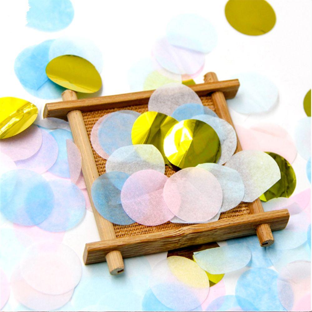Decor Wedding Mixed Colors Pink Dots Party Decorations Filling Balloons Confetti Tissue Paper Round