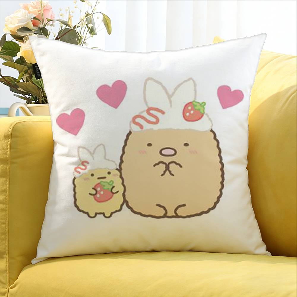 Sumikko Gurashi Квадратная наволочка разных размеров для декора автомобиля, дома, спальни
