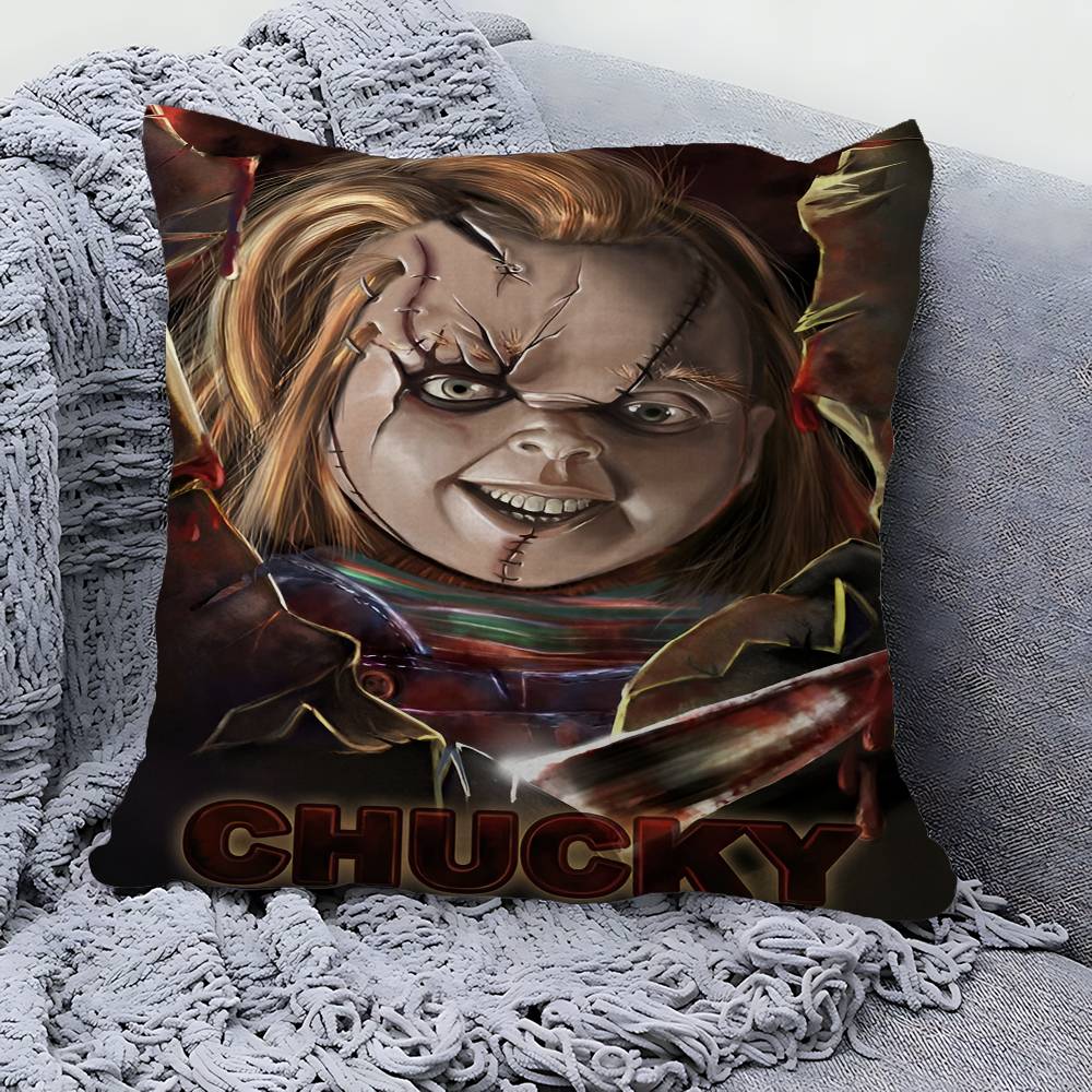 Классическая Подушка из Ужастика C-ChuckyS Подарки Мебель для Дома и Офиса Спальня Диван Автомобильная Подушка Чехол 45x45см